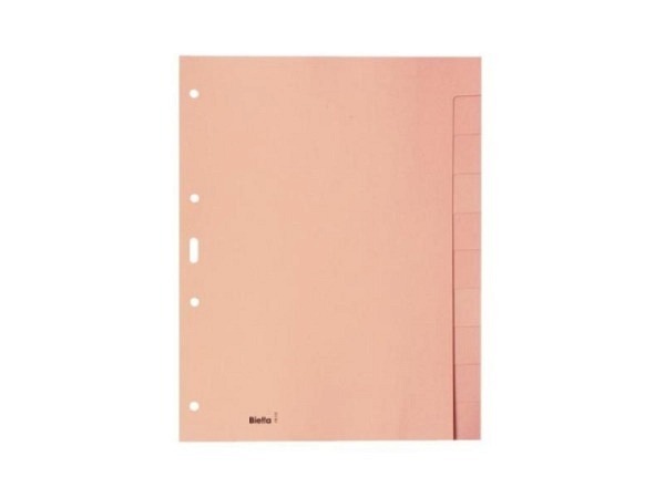 Register Biella Karton braun A4 10tlg blanko