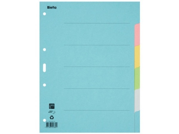 Register Biella Karton pastellfarben 200g/qm A4 6tlg, 