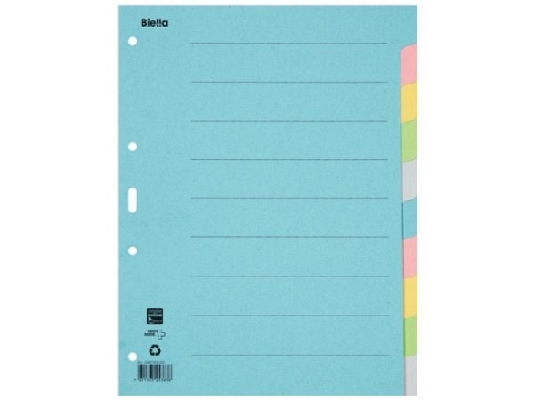 Register Biella Karton pastellfarben 200g/qm A4 10tlg