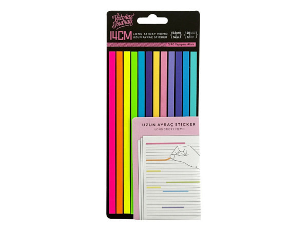 Reiter Victoria's Journals Sticky Memo long neon