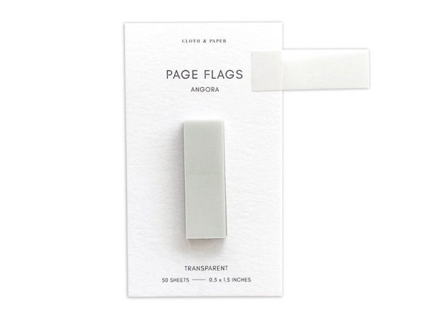 Reiter Cloth Paper transparente Seitenflagge Angora-Grau