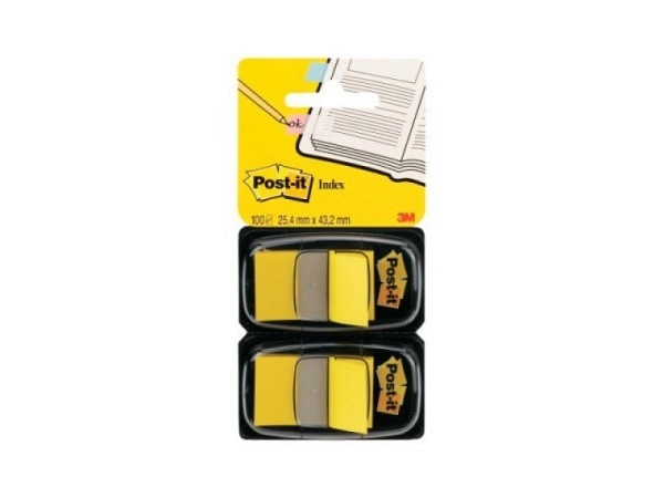 Reiter Post-it Index gelb 25,4x43,2mm 100Stk. zum Markieren