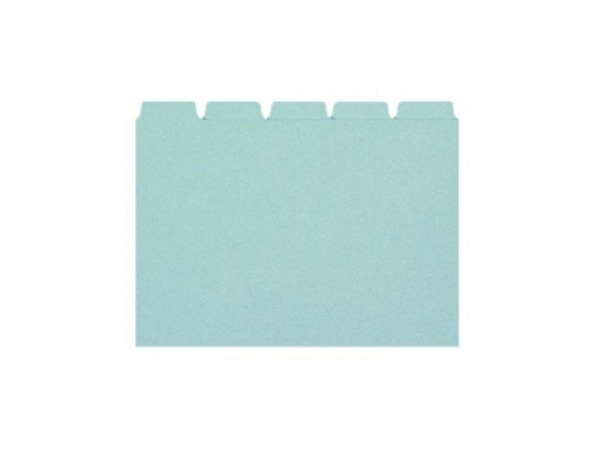 Leitkarten Biella A6 quer blanko blau