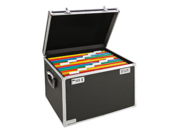Hängemappenbox Leitz, flexible Ablagebox mit Alurahmen