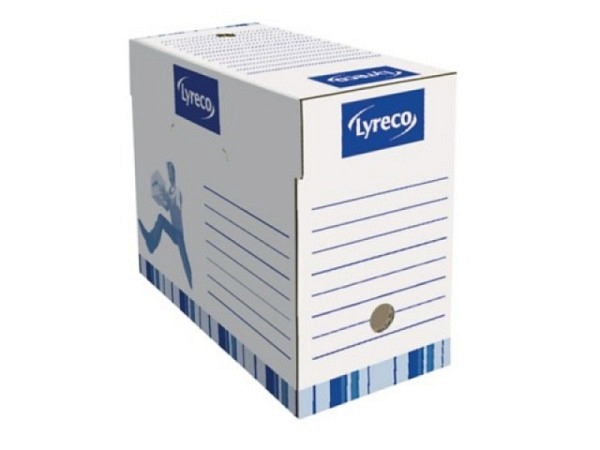 Archivschachtel Lyreco blau-weiss aus Karton 25 Stk.