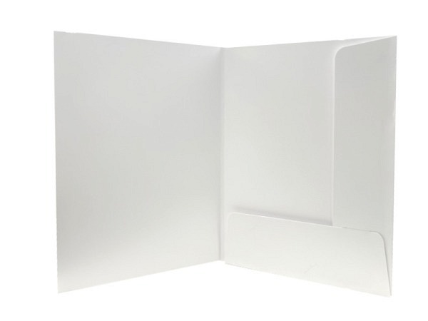 Bewerbungsmappe weiss ohne Aufdruck A4