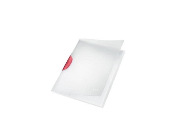 Klemmhefter Leitz Color Clip Magic rot transparenter Clip