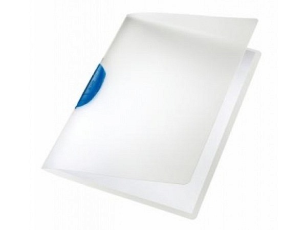 Klemmhefter Leitz Color Clip Magic blau transparenter Clip