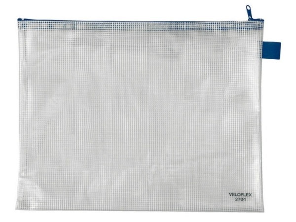 Pendenzenmappe Veloflex Reissverschluss 27x33,5cm transp