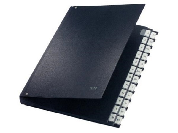 Ordnungsmappe Leitz A-Z schwarz 24 Fächer