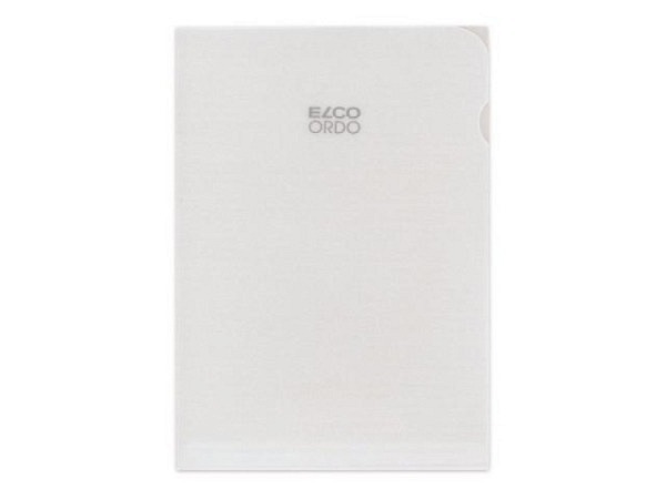 Ordnungsmappe Elco Ordo transparent farblos weiss A4 80g/qm 100Stk