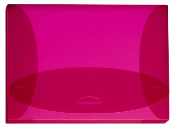 Sammelbox Kolma Penda A4 25mm breit, transparent berry