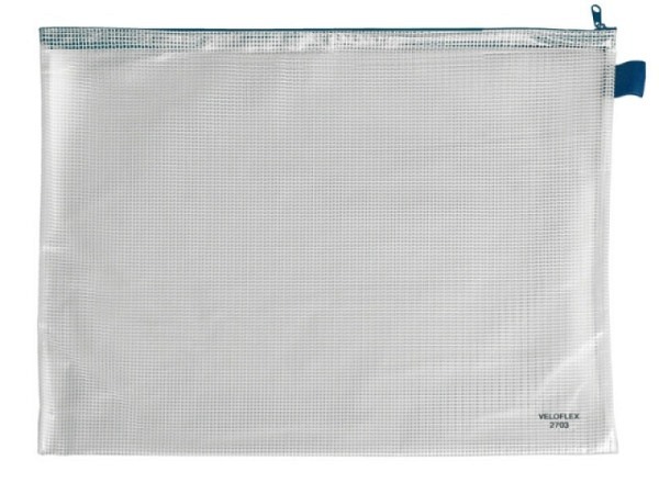 Pendenzenmappe Veloflex Reissverschluss 32x44,5cm transp
