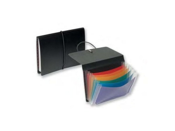 Fächermappe Viquel A6 Rainbow Class 6tlg schwarz