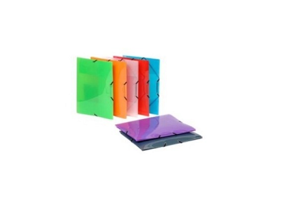 Sammelbox Viquel A4 15mm transparent blau m.Gummi