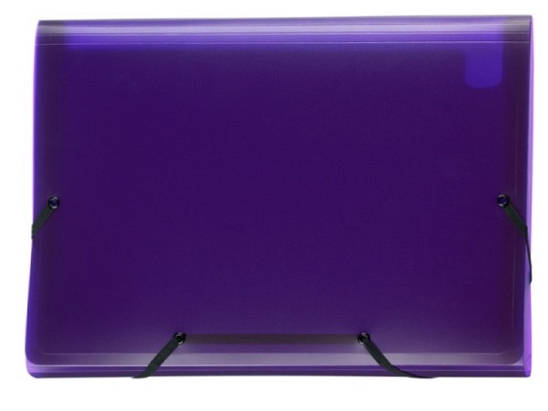 Fächermappe Kolma Daily Easy A4 transp violett 13 Fächer