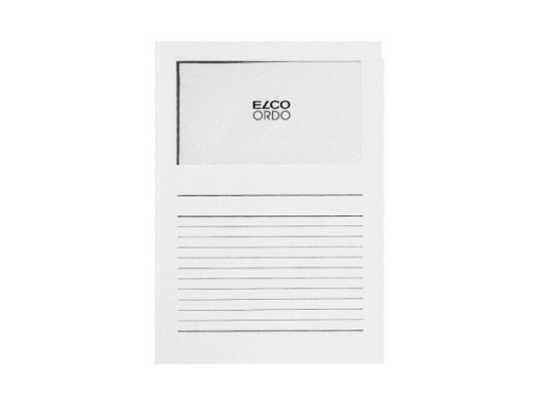Ordnungsmappe Elco Ordo Classico weiss 100Stk