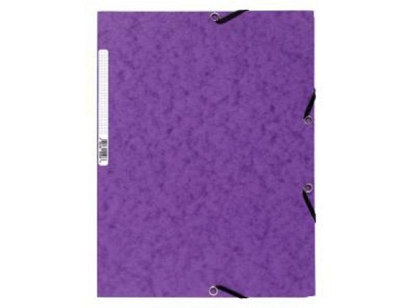 Pendenzenmappe Exacompta violett A4 3Klappen, Pressspan 400g