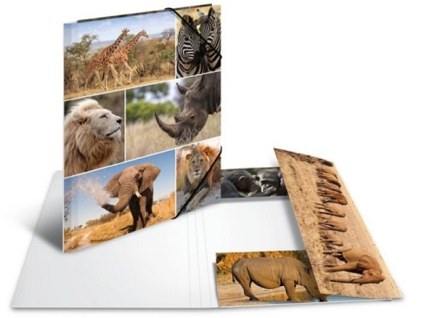 Pendenzenmappe Herma Karton A4 Afrika Tiere