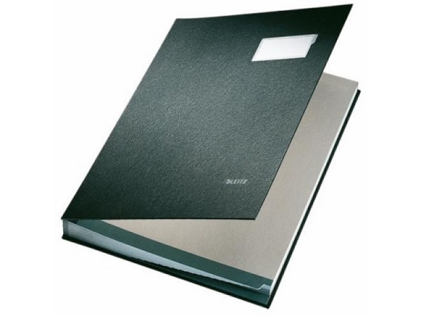Unterschriftenmappe Leitz 20tlg. schwarz, 20 Fächer für A4