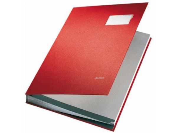 Unterschriftenmappe Leitz 20tlg. rot, 20 Fächer A4