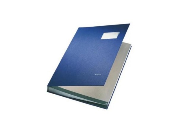 Unterschriftenmappe Leitz 20tlg. blau, 20 Fächer für A4