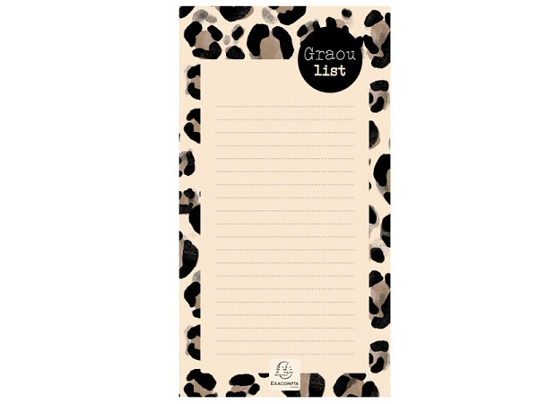 Notizblock Exacompta Roar Dunkel 10x18cm