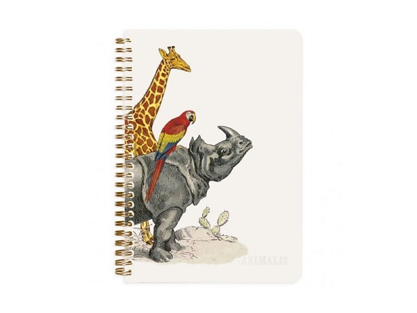 Notizbuch Clairefontaine Animal 18,6x21,4cm, liniert
