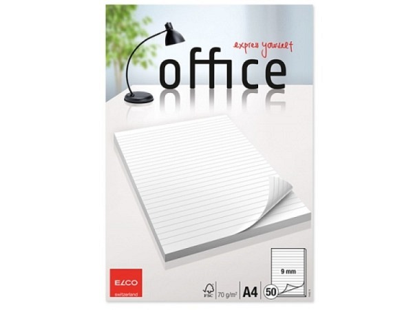 Block Elco Office A4 liniert 70g/qm 50 Blatt