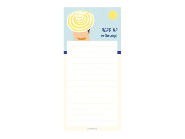 Notizblock Tante Tia Head Up 21x9,8cm, liniert