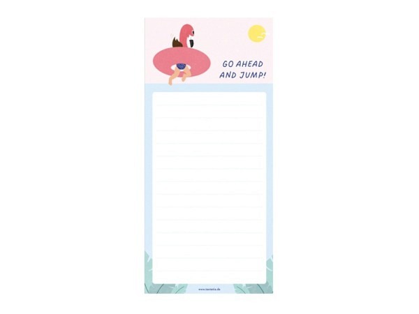 Notizblock Tante Tia Go Ahead 21x9,8cm, liniert 120g