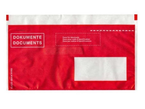 Begleitpapiertasche Elco Quick Vitro C6/5 mit Druck 250Stk