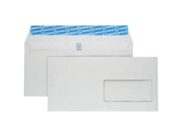 Couverts Goessler Renova C6/5 grau mit Fenster rechts 500 Stk.