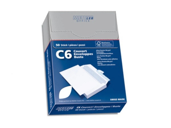 Couverts Mettler C6 50 Stk.