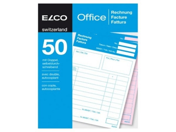 Rechnung Elco Office Durchschreibblock A6 