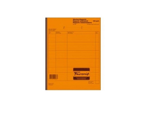 Wochenrapport Favorit A4 400 100 Blatt perforiert