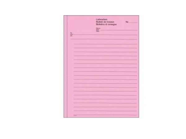 Lieferschein Favorit A5 8231 OK 50x2 Blatt rot/w