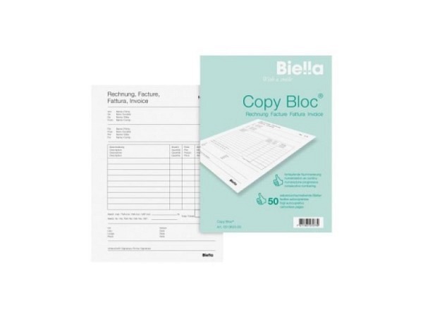 Rechnung Biella Copy Bloc A6 50x2 