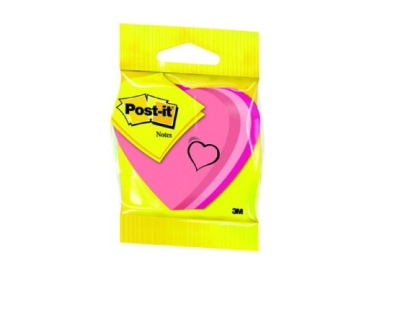 Haftnotizen Post-it Herz 70x70mm Block à 225Blatt