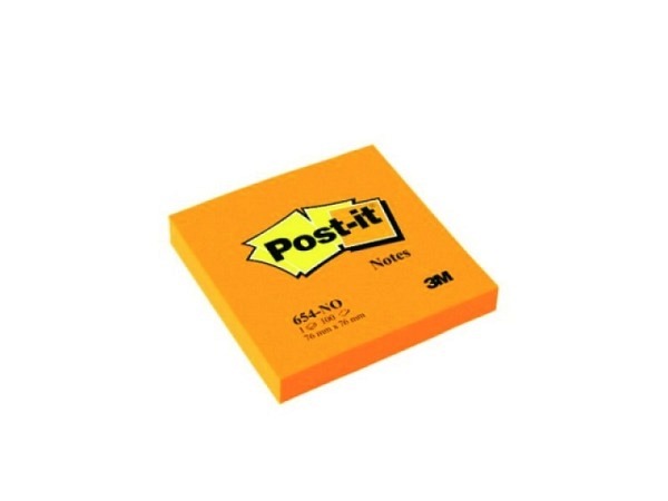 Haftnotizen Post-it 76x76mm Block à 100Blatt, neonorange