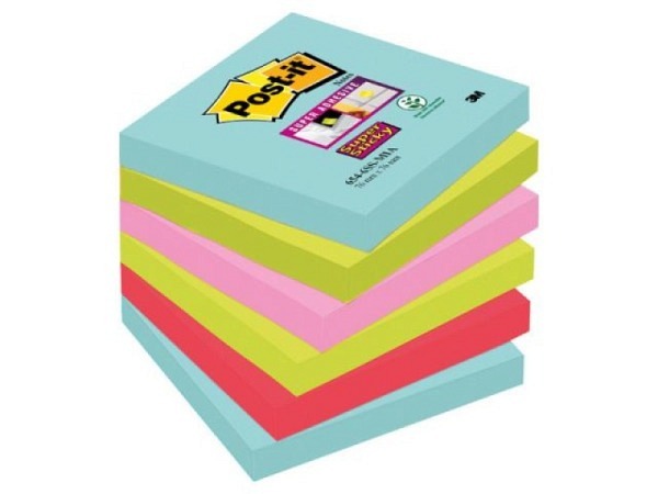 Haftnotizen Post-it Super Sticky 76x76mm Cosmic
