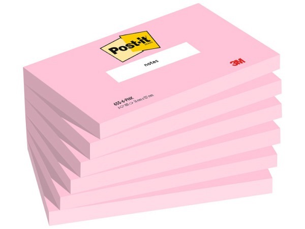 Haftnotizen Post-it 76x127mm flamingopink 