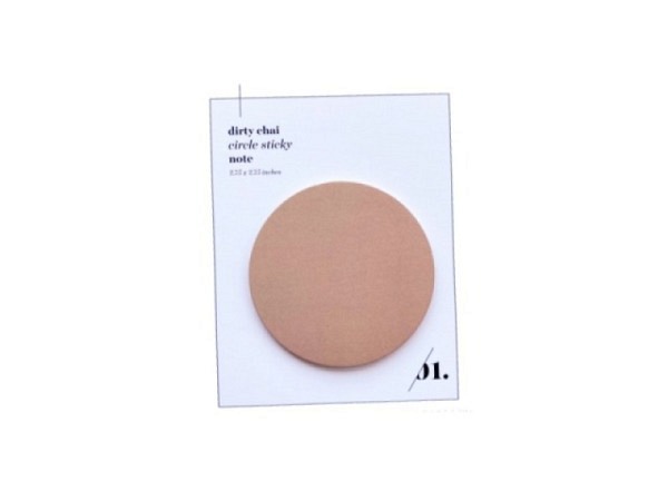 Haftnotizen Cloth Paper Circle Sticky Notes Dirty Chai Durchmesser 7cm