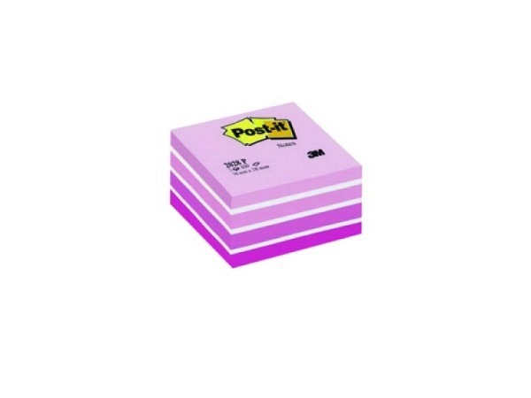 Haftnotizen Post-it Würfel 76x76mm Pink/Weiss 2028-P