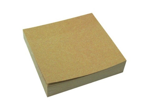 Haftnotizen Hafti 75x75mm Kraftpapier braun