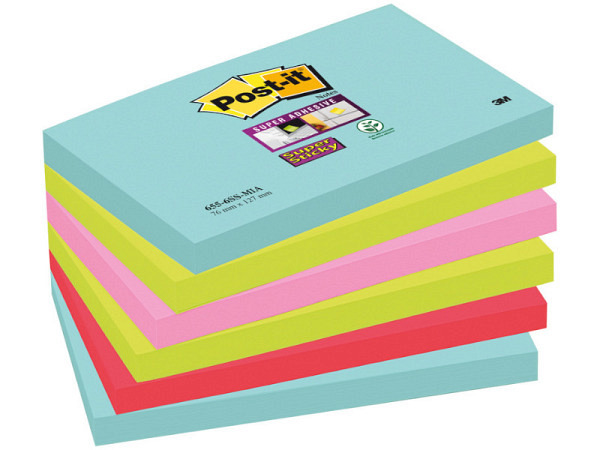 Haftnotizen Post-it Super Sticky 76x127mm Cosmic