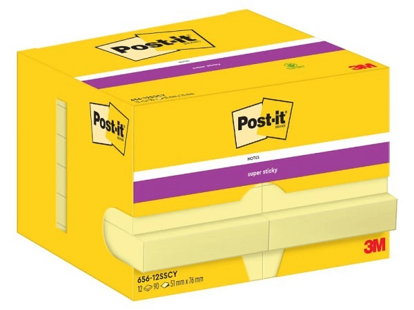 Haftnotizen Post-it Super Sticky 51x76mm gelb 