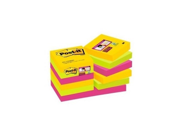 Haftnotizen Post-it Super Sticky 47,6x47,6mm RIO