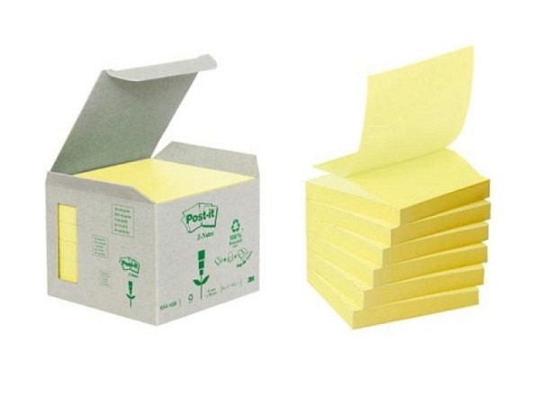 Haftnotizen Post-it Z-Notes gelb 76x76mm