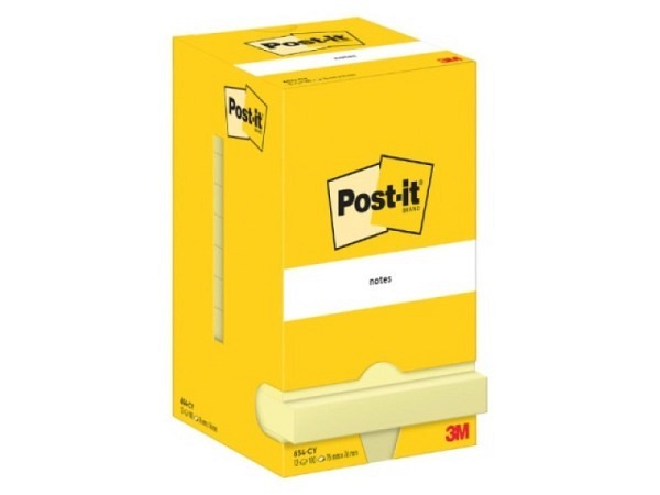 Haftnotizen Post-it 76x76mm gelb 12 Blöcke 